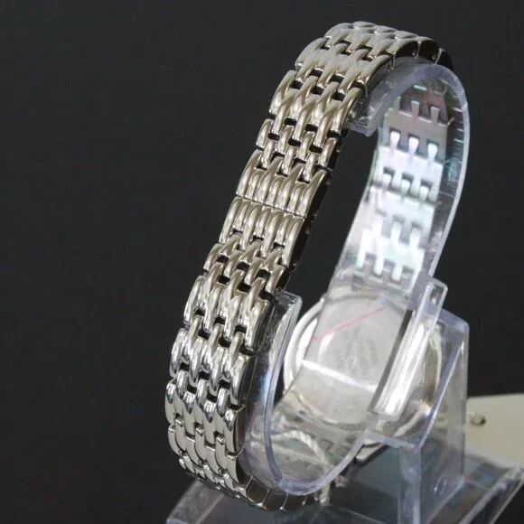 Bulova Ladies Crystal Bezel Watch MOP Dial Crystal Indicese 27mm - Picture 11 of 13